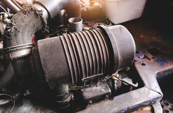 Air Filter Box Forklift Engine Engine Compartment — Stock Photo, Image