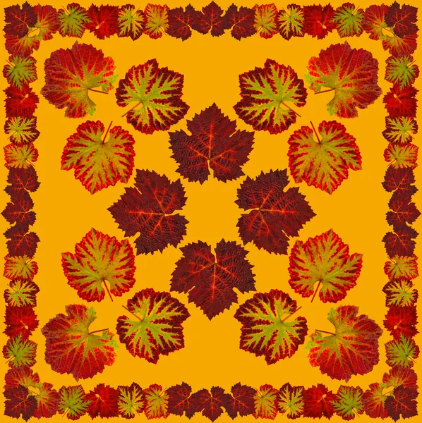 Vineleafnapkin1orange — Stockfoto