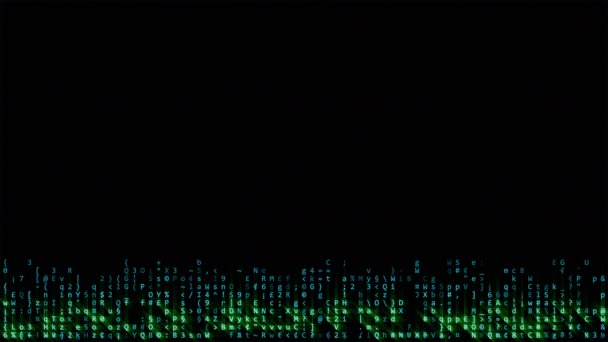 Kód Matice Abstraktní Pozadí Koncept Kyberprostoru Video — Stock video