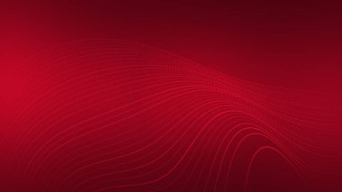 Soyut Sevgililer Günü geçmişi. Birleştirilmiş noktalar ve çizgiler. 3B görüntüleme.