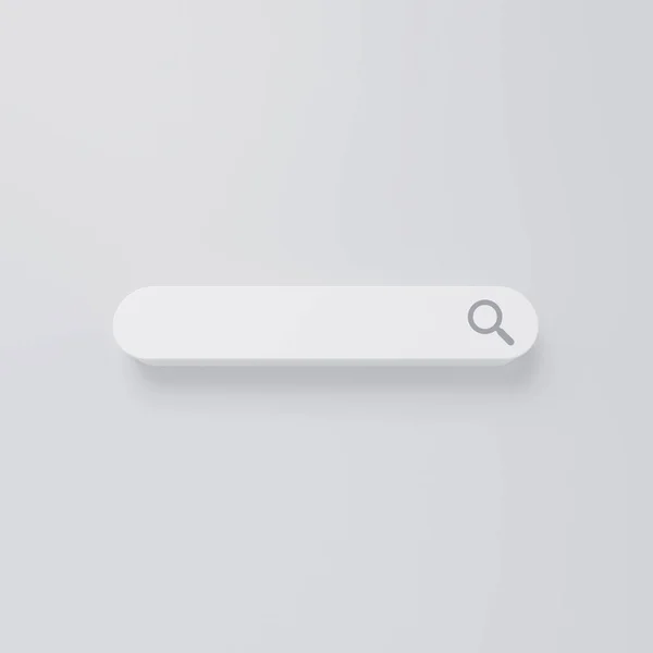 Icon Search Bar White White Isometric Background Web Search Concept — ストック写真