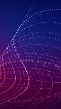 İnternet verilerini simüle eden teknolojinin dikey arka planı. Dikey boyut.