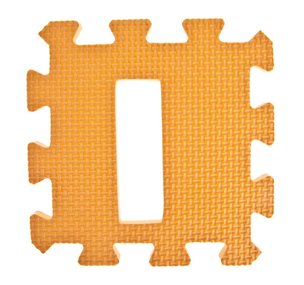 Alfabeto giocattolo pezzo isolato su sfondo bianco — Foto Stock