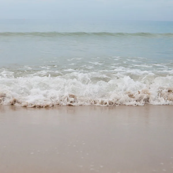 Wave on sand beach — Stock Photo, Image