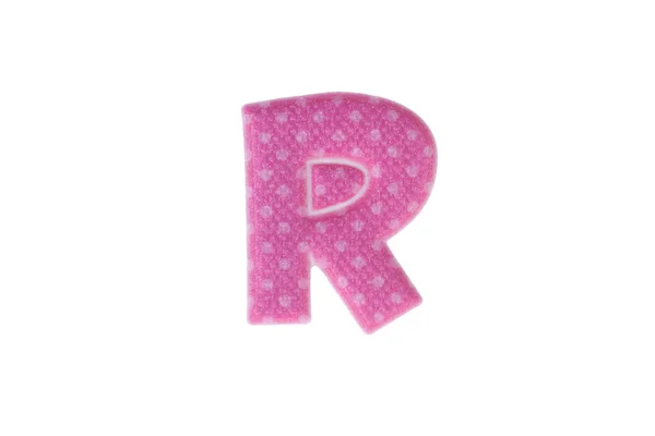 Алфавит R изолирован на белом фоне — стоковое фото