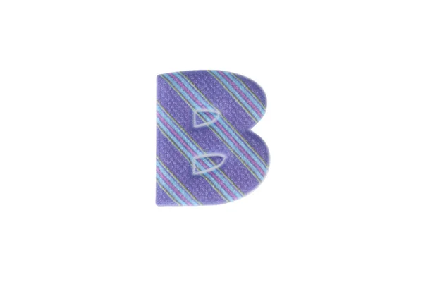 Alfabeto B isolado em fundo branco — Fotografia de Stock