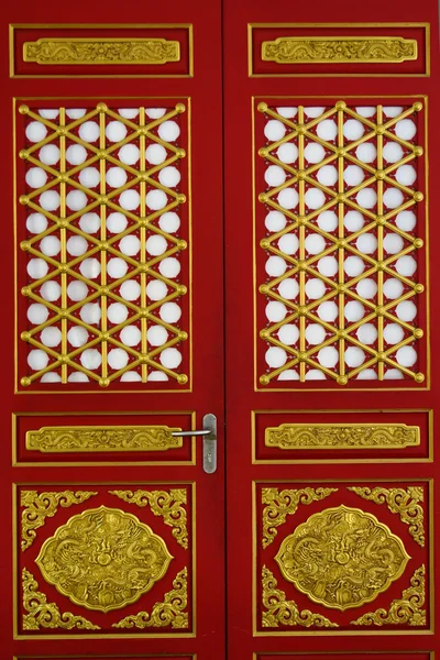 Red Chinese Door — Stock Photo, Image