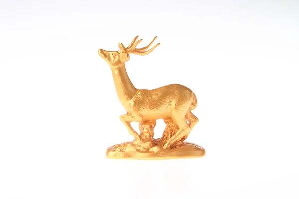 Golden Deer Sculpture — Stock Photo, Image