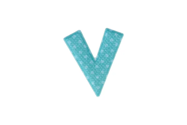 Alphabet V Isolated on White Background — Stock Photo, Image