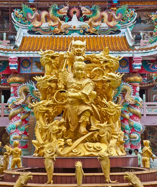 Escultura de Naja no Templo Chinês — Fotografia de Stock