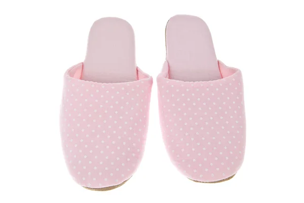 Zapatillas de color rosa aisladas sobre fondo blanco — Foto de Stock