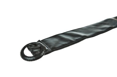 izole beyaz zemin üzerine siyah bir kadın kemeri