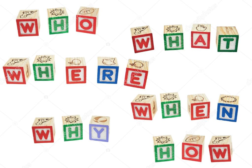Question With Five W S One H Who What Where When Why How Stock Photo By C Pinkblue 23864425