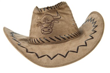 Beyaz arka plan üzerinde izole kahverengi sombrero