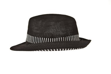 Beautiful traditional Panama hat isolated on white background