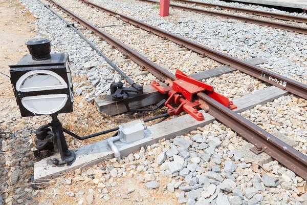 Unión ferroviaria e interruptor —  Fotos de Stock