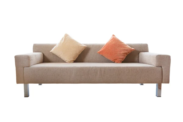 Lujoso sofá aislado sobre fondo blanco —  Fotos de Stock