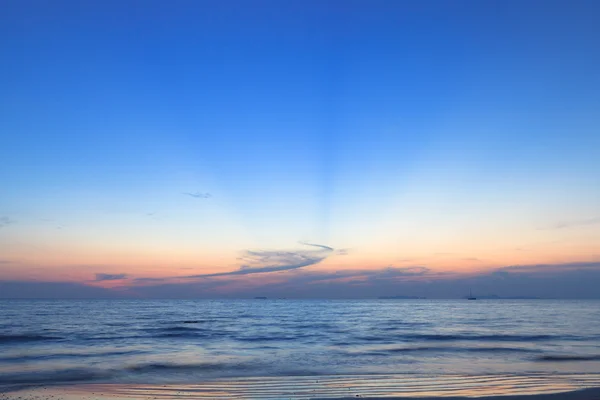 Plaj ve deniz setset — Stok fotoğraf