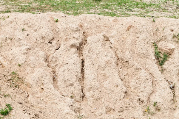 Banca de nisip prăbuşită — Fotografie, imagine de stoc