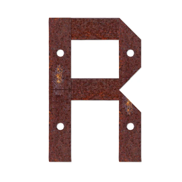 Alfabet z płyta rdza — Zdjęcie stockowe