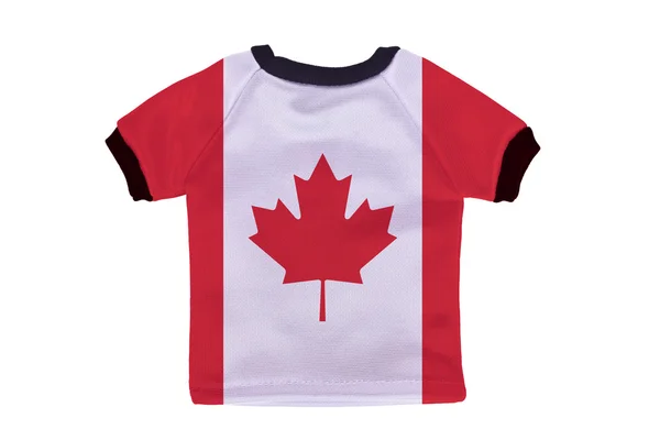 Small shirt with Canada flag isolated on white background — Stock Photo, Image