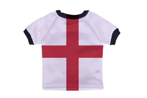 Small shirt with England flag isolated on white background — Stock Photo, Image