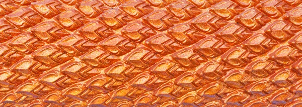 Texture sculpture of red Dragon scales — Stock Photo, Image