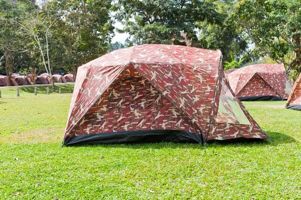 Camping tent in the mountains — Stock Photo, Image