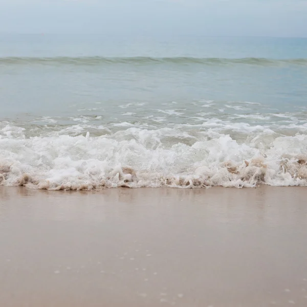 Wave on sand beach — Stock Photo, Image