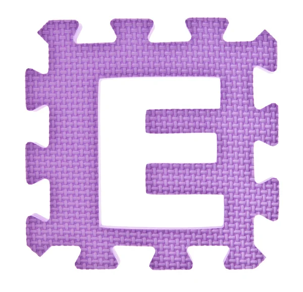 Alfabeto brinquedo peça isolada no fundo branco — Fotografia de Stock
