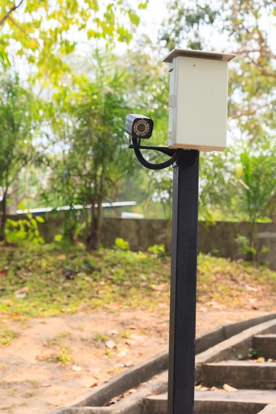 Security camera in the park — Stock Photo, Image