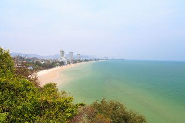 görüş noktasından Huahin beach