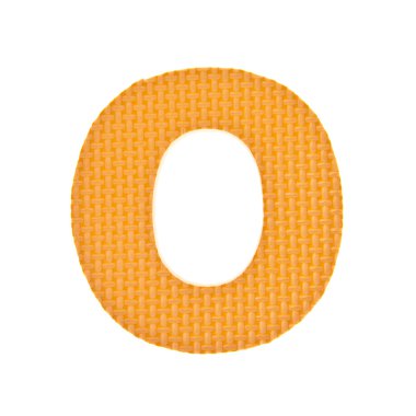 Beyaz arka plan üzerinde izole alfabe oyuncak parça