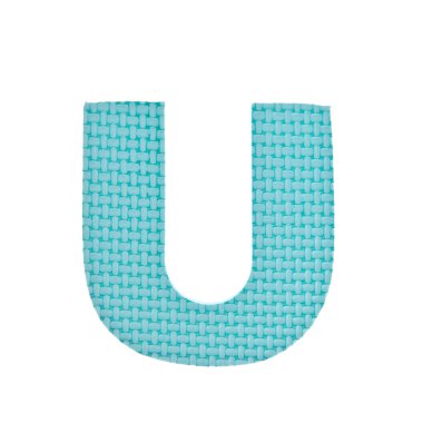 Beyaz arka plan üzerinde izole alfabe oyuncak parça