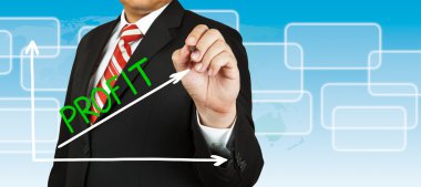 işadamı kar olacak bir grafik çizim