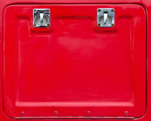 Porta do armário vermelho — Fotografia de Stock