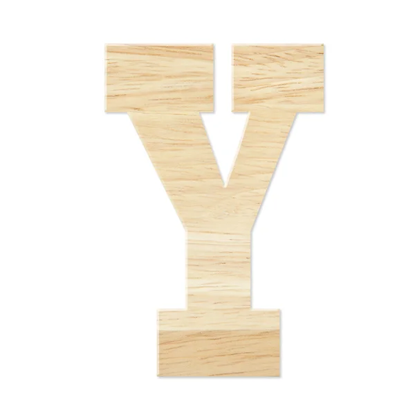 Alfabet y van houten bord — Stockfoto