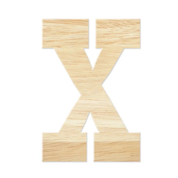 Γράμμα x από ξύλινο πίνακα — Φωτογραφία Αρχείου