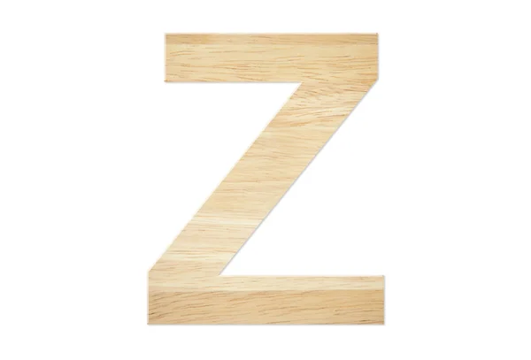 Huruf Z dari papan kayu — Stok Foto