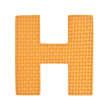 Beyaz arka plan üzerinde izole alfabe oyuncak parça