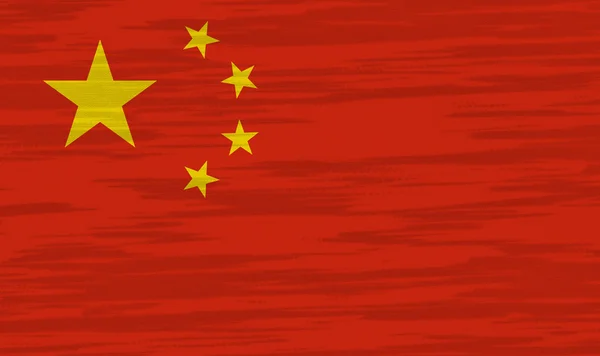 China Flagge Baumwolle Textur — Stockfoto