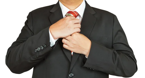 Hombre de negocios con traje y corbata — Foto de Stock