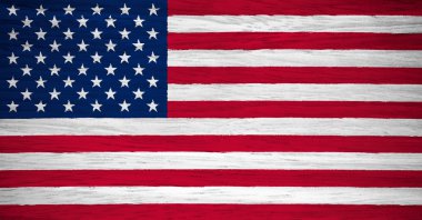 ahşap doku ABD bayrağı