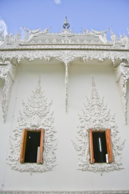 pencere rong khun Tapınağı Tayland