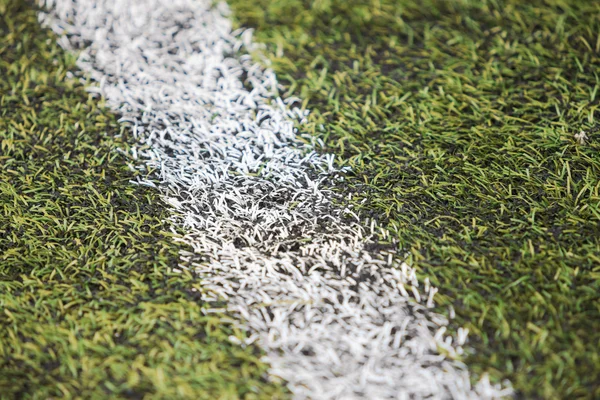 Linha no campo de futebol — Fotografia de Stock