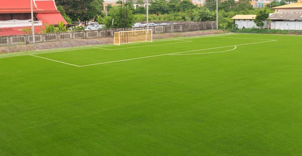 Suni çim futbol sahası — Stok fotoğraf