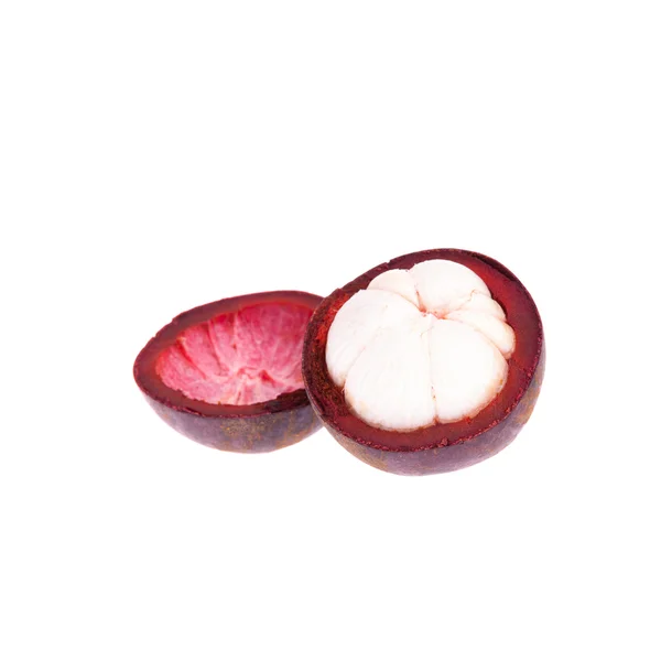 Mangosteen isolated on white background — Stock Photo, Image