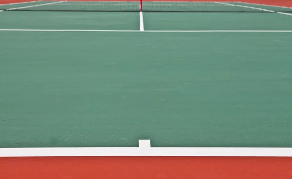 Tennisplatz an der Grundlinie — Stockfoto