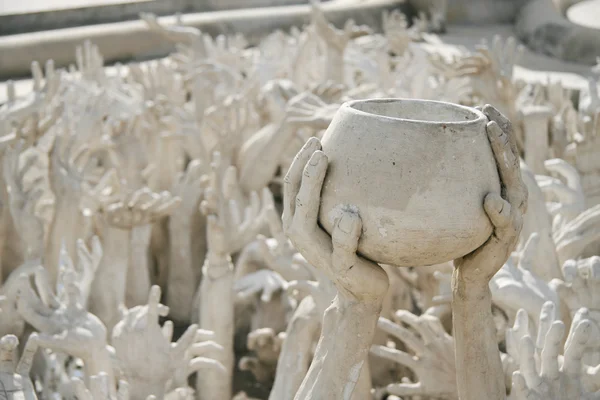 Hands sculpture frome hell — Stock Photo, Image