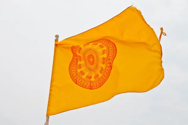 Buddyjskie flagi modlitewne — Zdjęcie stockowe